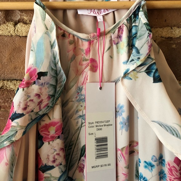 Parker Ruffle Racerback Dress in Mellow Meadow - Picture 7 of 11